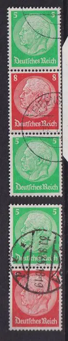 Duitse Rijk 1934 - Combinaties. - Michel: KZ20/23,S115/116,118/120, 123/126,W59/62