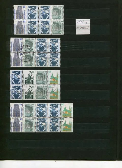 Duitsland, Bondsrepubliek - Collection of booklet sheets, se-tenants, pairs, etc.