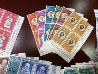 Vaticaanstad 1958/1963 - Pope John XXIII pontificate – complete collection (1 missing) in mint blocks of four, with airmail
