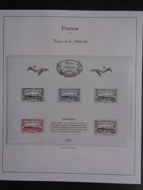 Frankrijk 2016 - A superb "Supra Yvert & Tellier" album with 21 “Tresors de la Philatelie” blocks. Limited edition.