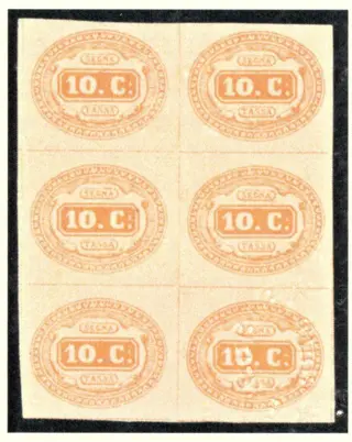 Koninkrijk Italië - Postage due, 10 cents orange - Sassone N. 1
