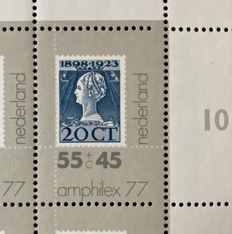 Nederland 1977 - Amphilex 77 met variëteit: extra brede zegels - NVPH 1137/1138