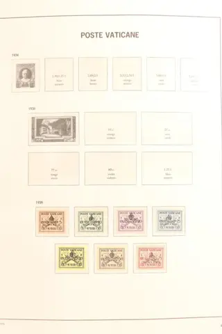 Vaticaanstad 1929/2005 - Verzameling in 2 Davo albums met velletjes en blokken