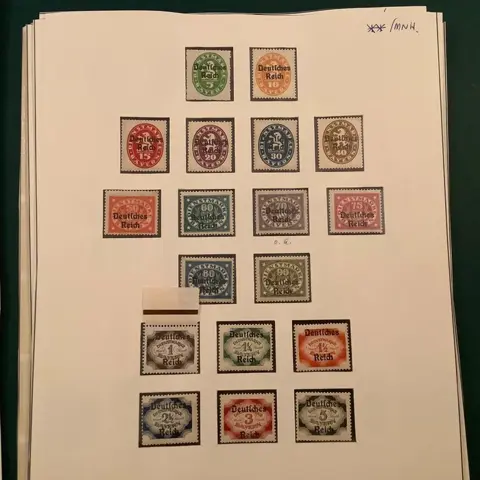 Duitse Rijk 1903/1944 - Volledige verzameling dienstzegels - Michel D1/177