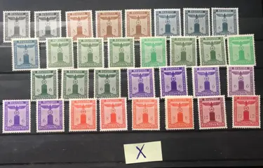 Duitse Rijk 1934/1944 - Partij Duitse Rijk Dienstzegels 1934-44 - 132-177