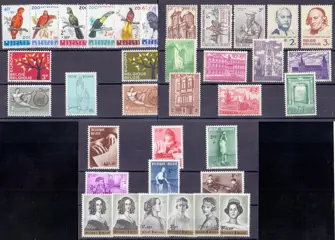 België 1960/1979 - 20 bijna volledige jaargangen met blokken zonder boekjes