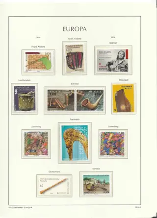 Europa CEPT 2014/2018 - Important collection on Leuchtturm album and leaves - Unificato