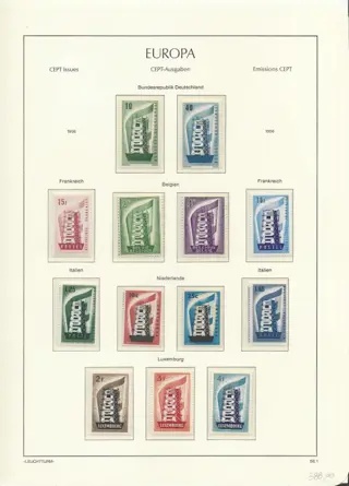 Europa CEPT 1956/1979 - Complete collection on Leuchtturm album and leaves - Unificato