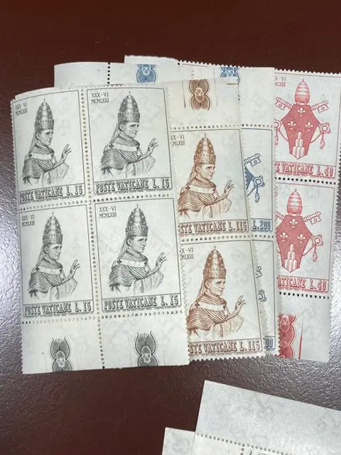 Vaticaanstad 1963/1978 - Pope Paul VI pontificate – complete collection in mint blocks of four, with airmail + postage due