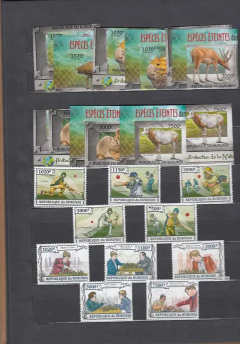 Burundi 2012/2013 - Collection stamps in the album - OBP/COB 1859/2518