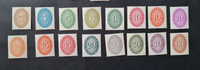 Duitse Rijk 1923/1933 - All items MNH - Michel 99-129 Dienstmarken