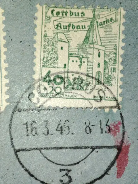 Duitsland - lokale postgebieden 1946 - Fine cover from 16 March 1946 from Cottbus to Berlin Spandau with local issue postage