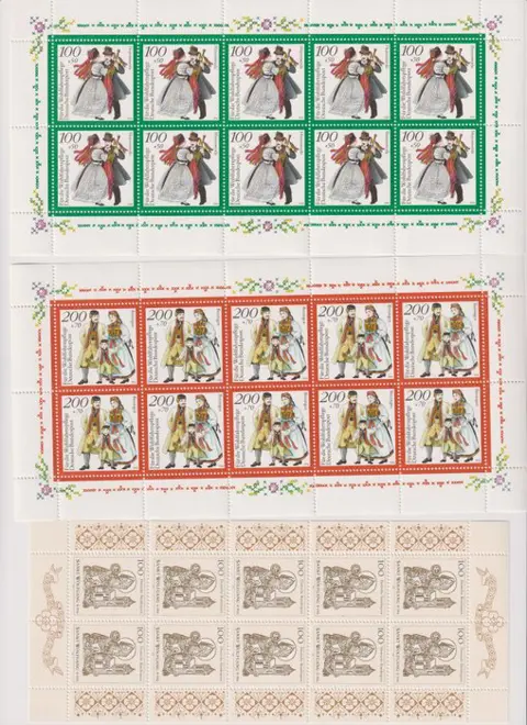 Duitsland, Bondsrepubliek 1994/1995 - Velletjes van 10