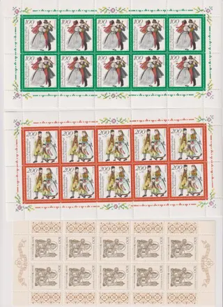 Duitsland, Bondsrepubliek 1994/1995 - Velletjes van 10