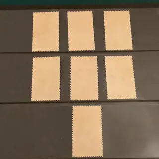 Saargebied 1934 - Standbeelden met opdruk - Michel 199/205