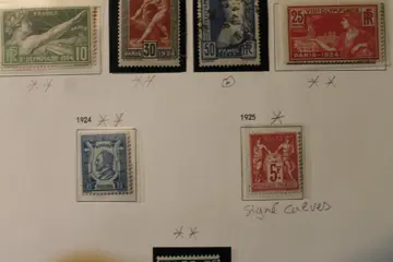 Frankrijk 1924/1925 - Olympic Games Series and Decorative Arts Exhibition as well as the 5F of the Paris Expo