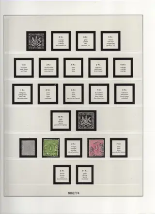 Württemberg 1851/1920 - Collection of stamps on Lindner sheets