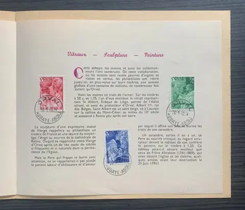 België 1941 - boekje ORVAL Kunstenreeks, Franstalig - OBP556/67