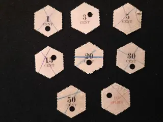 Nederland 1877/1879 - Telegramzegels - NVPH TG1/TG3, TG5, TG6, TG8, TG9, TG11