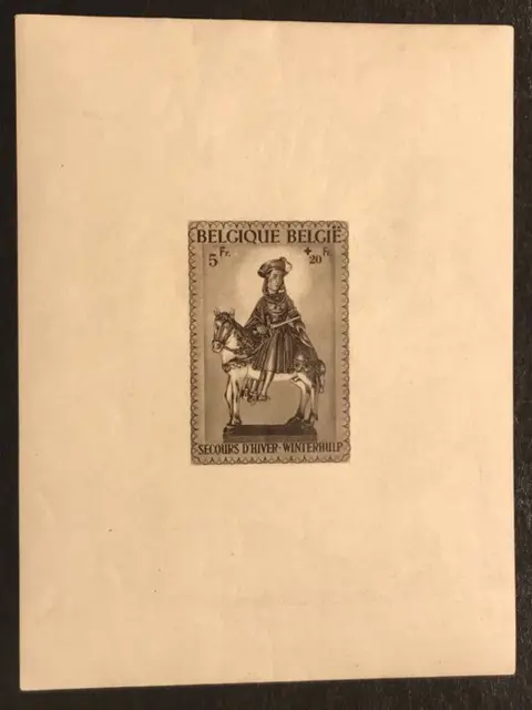 België 1942 - Sint-Maarten Winterhulp - Kleurcuriositeiten in diverse nuances - BL14 + BL15-Cu