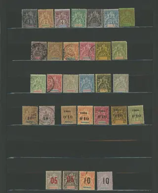 Franse kolonie 1888 - QUOTE: over €3,000 - Martinique - Very nice set, mint, including NSC, with old, Group types, etc. - Depuis le n°3