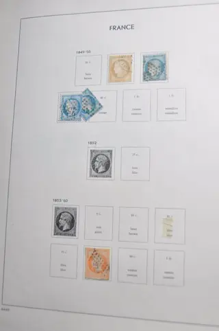 Frankrijk - Partij vanaf klassiek in een DAVO album en diverse stockboeken en bladen