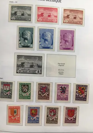 België 1879/1963 - Belgium album and loose leaves and on stock cards.