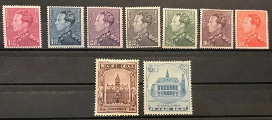België 1935/1936 - Volledige Jaargangen incl. Zegels uit blokken Tassis, Borgerhout, Charleroi - OBP 404/445