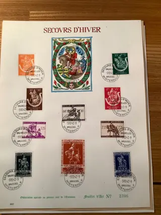 België 1938/1943 - Herdenkingskaarten