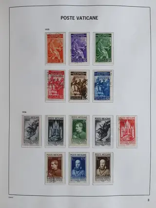 Vaticaanstad 1929/2001 - Verzamelingen in een Davo album
