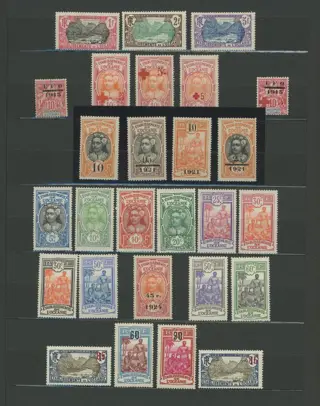 Franse kolonie 1892 - Quote: over €3,000 - Oceania - Very nice set New including MNH, ‘Groupes’ types, ‘Frre France Free’, - Depuis le n°1