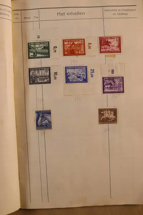 Duitsland 1871/1990 - Partij in 4 stockboeken, schrift en doosje