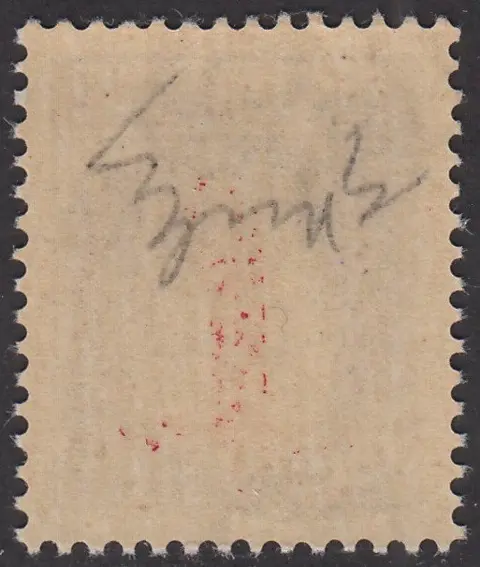 Italië 1944 - Overprint mix-up error, 50 c. violet with double red overprint of the ‘I’ type and another inverted - Sassone N. 493BAb, 493BAa