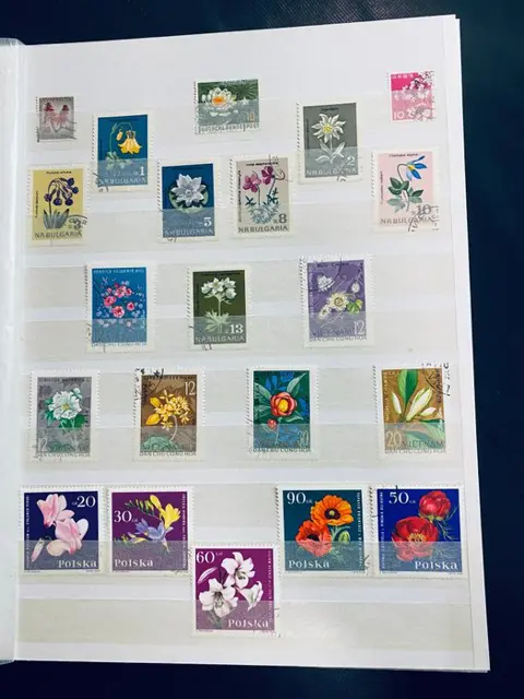 Wereld - Collectie postzegels, blokken en covers / FDC thema Bloemen