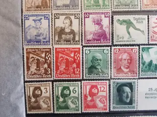 Duitse Rijk 1934/1937 - Partij postfris zegels tussen Michel nr 544/659.