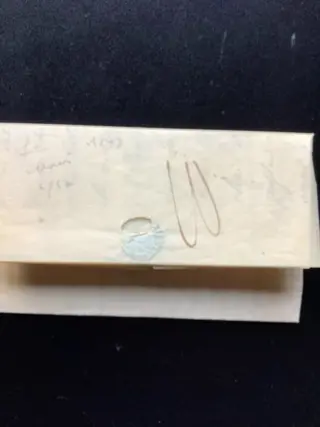 Frankrijk - Rare letter from Nice (NIZZA DI MARE) 1843
