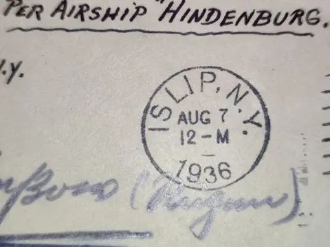 Verenigde Staten van Amerika 1936 - Gorgeous Zeppelin Airmail cover per Airship Hindenburg USA to Frankfurt am Main