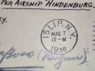 Verenigde Staten van Amerika 1936 - Gorgeous Zeppelin Airmail cover per Airship Hindenburg USA to Frankfurt am Main