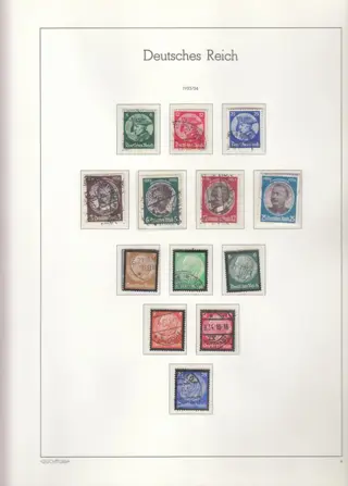Duitse Rijk 1933/1945 - Cancelled collection on Lindner preprints - Michel