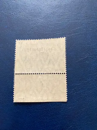 Memel 1920 - Bottom margin item with inverted overprint - Michel 10 K