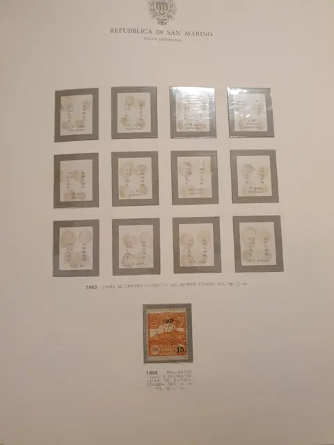 San Marino 1892/1974 - Beautiful collection of rare and complete sets. Noted part of the airmail, souvenir sheets and some - Sassone