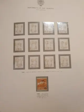 San Marino 1892/1974 - Beautiful collection of rare and complete sets. Noted part of the airmail, souvenir sheets and some - Sassone