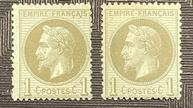Frankrijk 1863 - Classical “Empire Lauré” lot, unused - YT No. 25/27