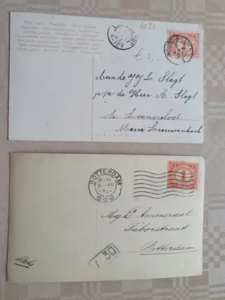 Nederland en diverse landen - Dieren: v.n. honden en kinderen etc. - Ansichtkaarten (Collectie van 54) - 1900