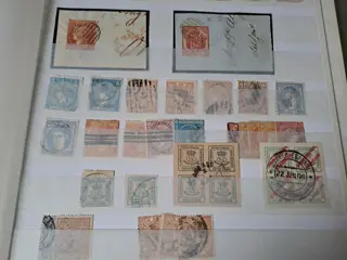 Spanje en koloniën - Spanje leuk lot meest oud met vignetten burger oorlog