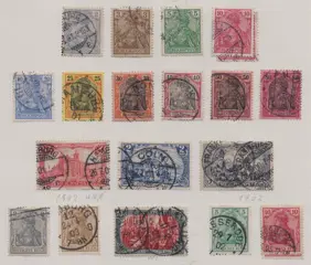 Duitse Rijk 1875/1918 - “Empire”, extensive collection with i.a. “5 Mark Reichspost” and “Dienst” (official stamps)