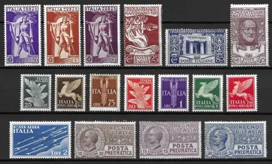Koninkrijk Italië 1903/1942 - Complete sets.