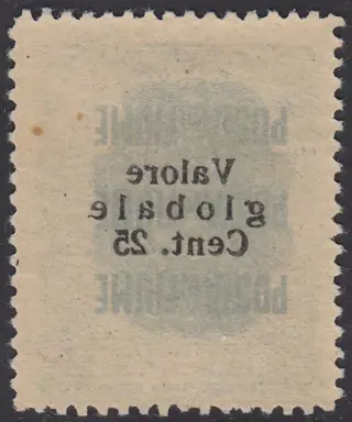 Fiume 1920 - Plebiscite set, ‘VALORE GLOBALE’ overprint of the 1st and 2nd type, five amazing varieties - Sassone N. 92c, 92k, 103ra, 103y, 104gaa