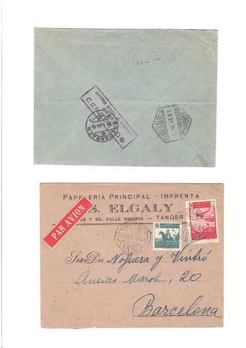 Marokko 1922/1957 - Selection of postal history