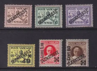 Vaticaanstad 1931 - Samenstelling. - Michel:Pakketzegels 1/15, Portzegels: 1/6